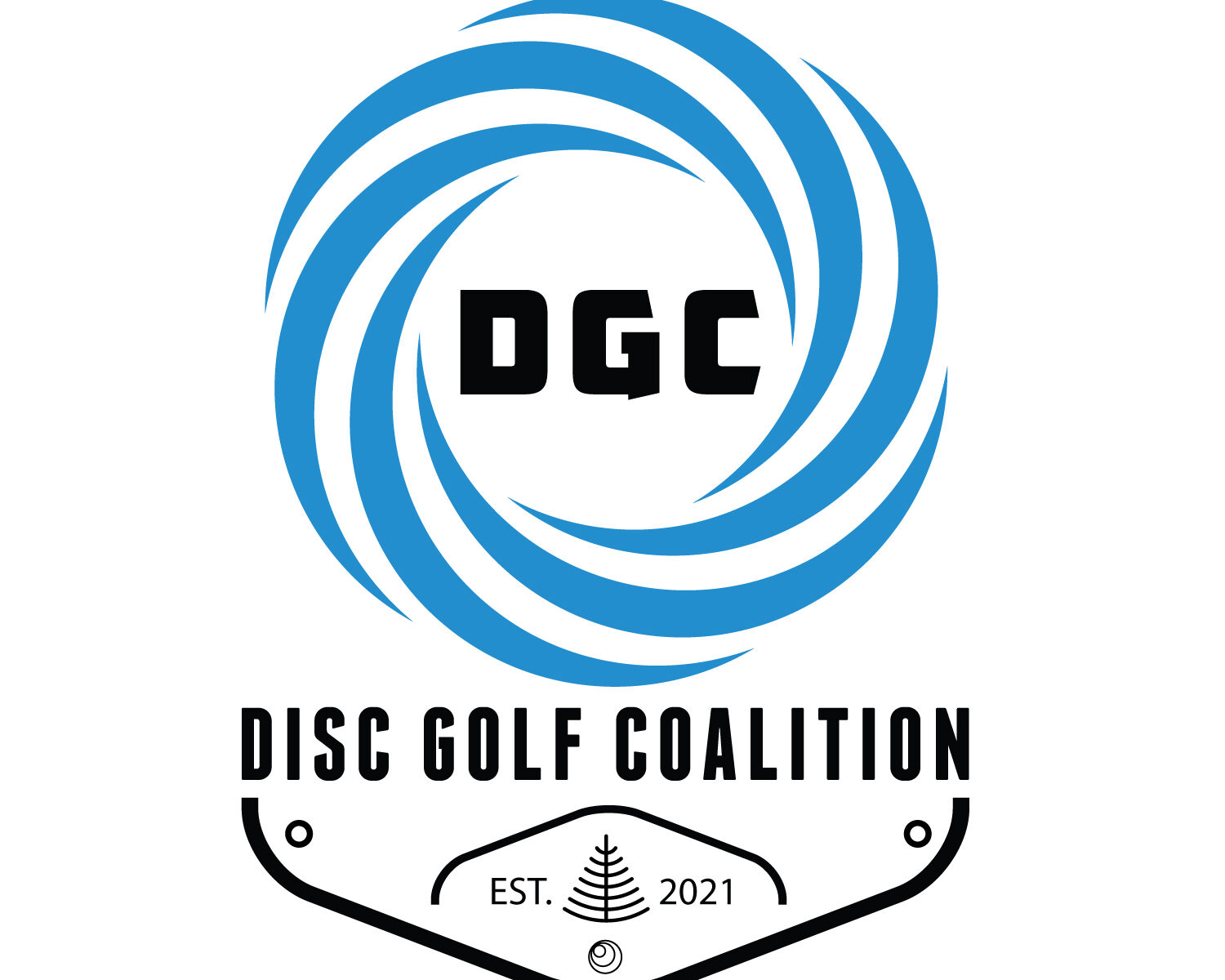 Disc Golf Coalition logo - EST. 2021
